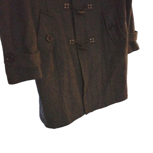 Y2K Wool Style Wrap Coat XXL GRAY Oversized Buttons Punk Goth Whimsigoth Retro⁹ - Picture 10 of 16